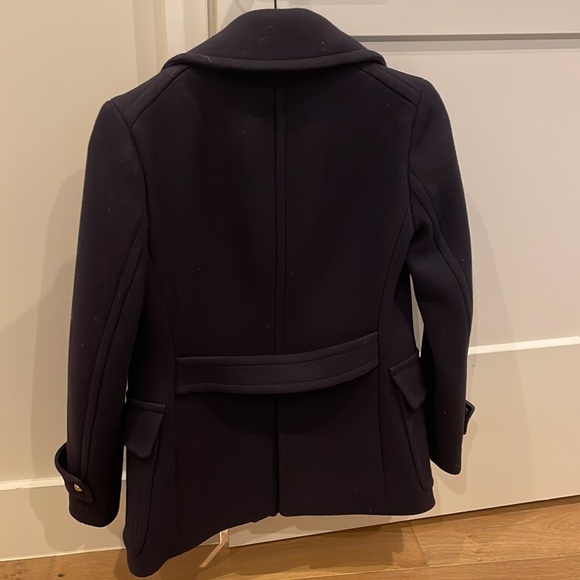 J Crew navy pea coat - Picture 3 of 4